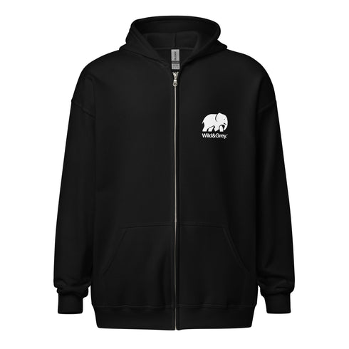 Elephant Conservation - Full Zip Womens Hoodie